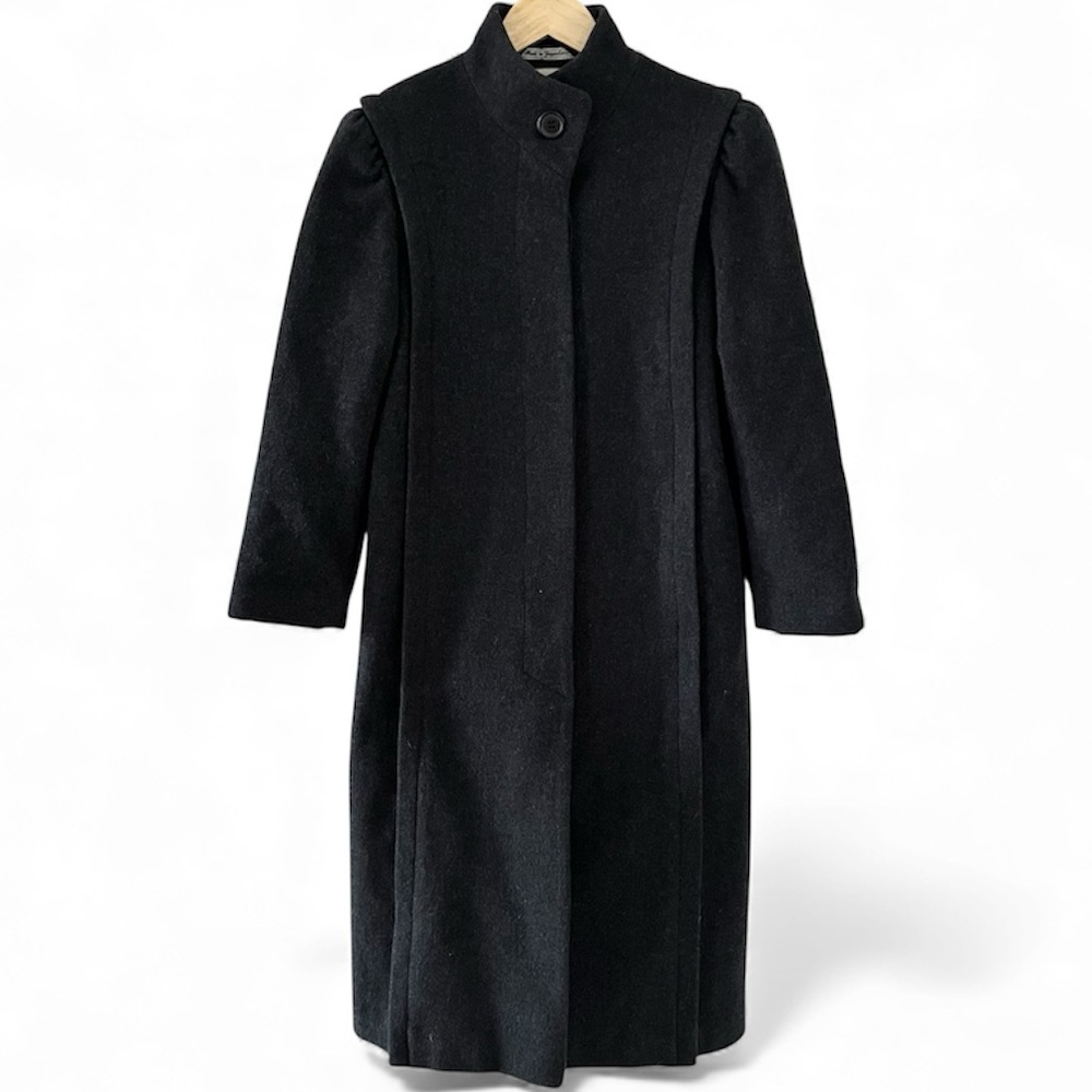 Vintage Charles Klein 100% wool overcoat made in Yugoslavia size 8 quiet luxury